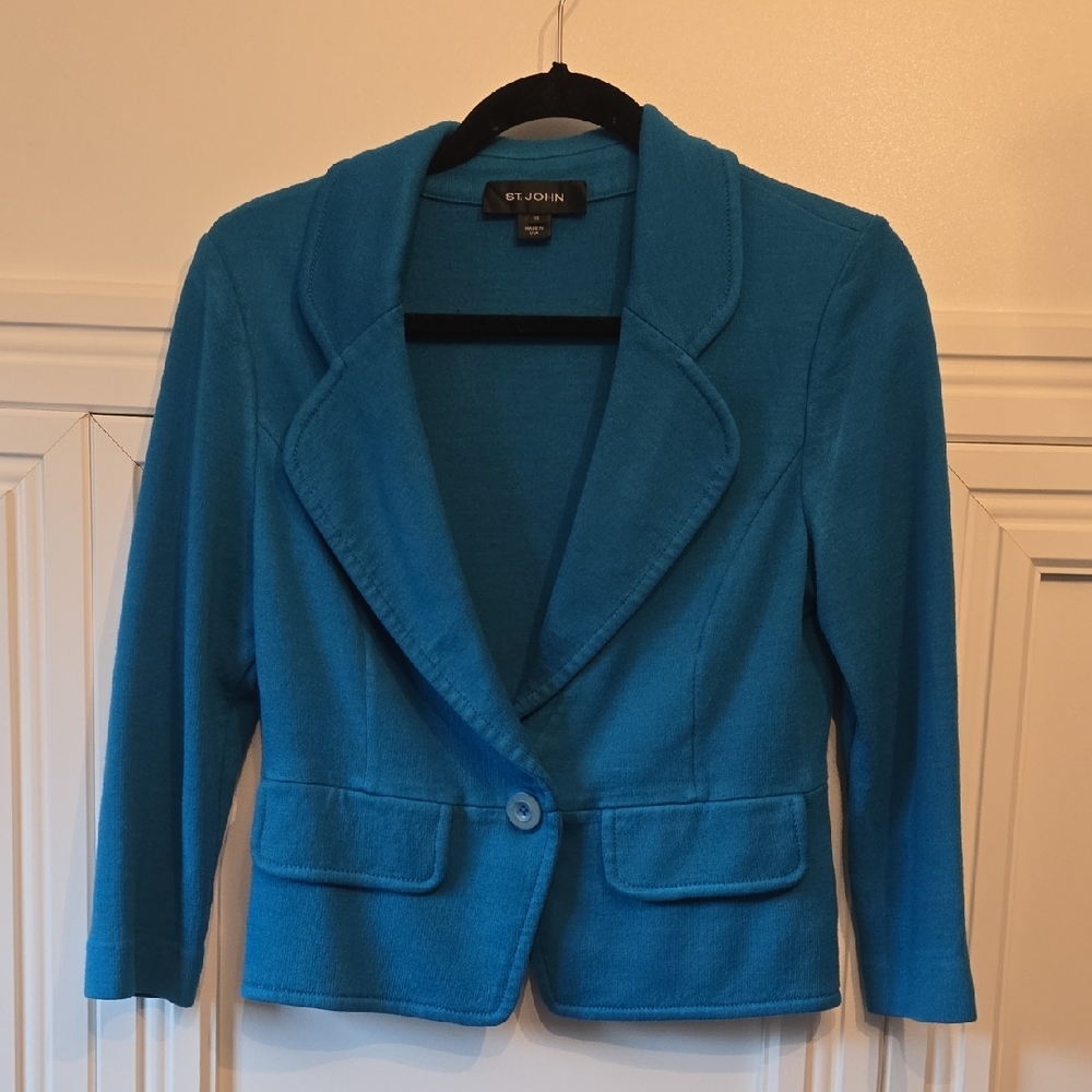 St. John Vibrant Blue Women's Blazer